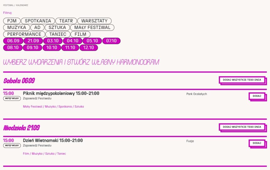 grafika z kalendarzem